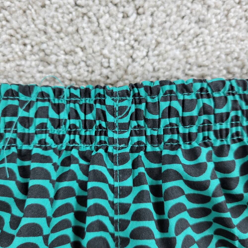 Nike Dri-Fit Swimwear Trunk Shorts Womens XS Black Green Elastic Waist Logo - Picture 11 of 12